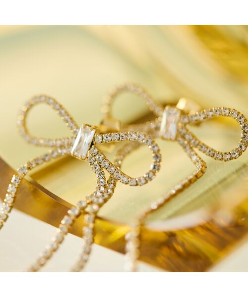 Rose Tiara / ローズティアラ ネックレス・ペンダント・チョーカー | 【人気のため追加】リボンビジューロングピアス | 詳細1