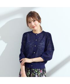 #wnc ローズティアラ Rose Tiara ニット・セーター 46 濃紺 フリル 大きいサイズ タグ付き 美品 レディース [941134] Rose Tiara / ローズティアラ （レディース） ニット・セーター