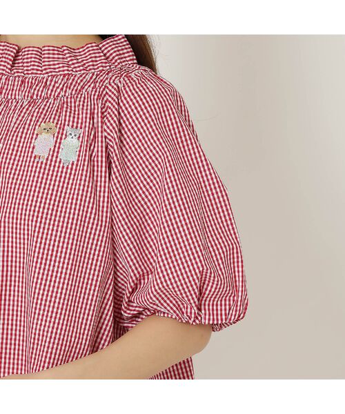 Rose Tiara / ローズティアラ シャツ・ブラウス | 【22fabric】ギンガムチェックブラウス | 詳細13