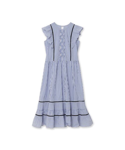 新品タグ付き ローズティアラ ウエストリボンストライプ柄ワンピース 42 Rose Tiara / ローズティアラ （レディース） ワンピース