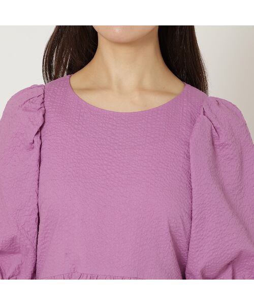 Rose Tiara / ローズティアラ ミニ丈・ひざ丈ワンピース | 【接触冷感/コットン100%/イージケア】ミラクルウェーブワンピース | 詳細11