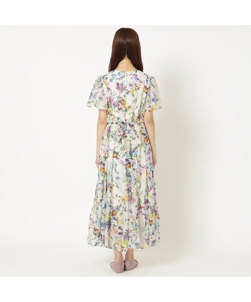 Rose Tiara / ローズティアラ ミニ丈・ひざ丈ワンピース | 【手洗い可】水彩フラワーワンピース | 詳細10