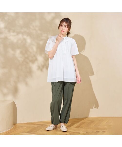 Rose Tiara / ローズティアラ シャツ・ブラウス | 【コットン100％/手洗い可】ピンタックブラウス | 詳細1