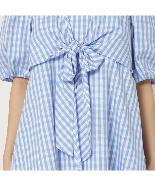 Rose Tiara / ローズティアラ シャツ・ブラウス | 【コットン100％/手洗い可】ギンガムチェックリボンブラウス | 詳細15