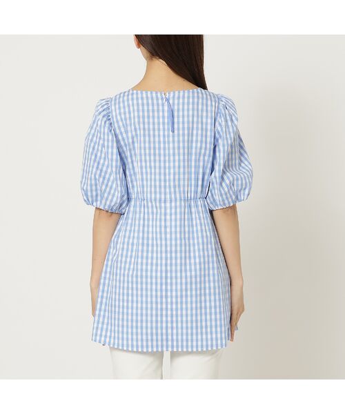 Rose Tiara / ローズティアラ シャツ・ブラウス | 【コットン100％/手洗い可】ギンガムチェックリボンブラウス | 詳細11