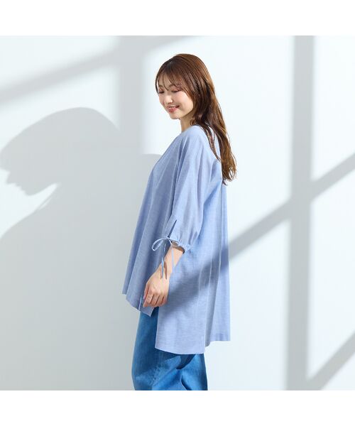 Rose Tiara / ローズティアラ シャツ・ブラウス | 【接触冷感/手洗い可】バックロングブラウス | 詳細7