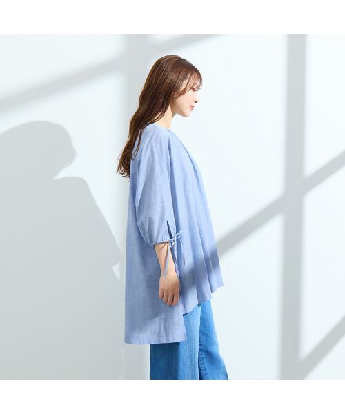 Rose Tiara / ローズティアラ シャツ・ブラウス | 【接触冷感/手洗い可】バックロングブラウス | 詳細8