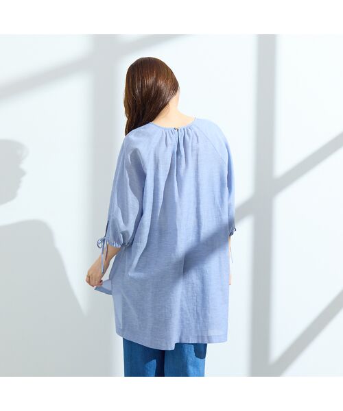 Rose Tiara / ローズティアラ シャツ・ブラウス | 【接触冷感/手洗い可】バックロングブラウス | 詳細9