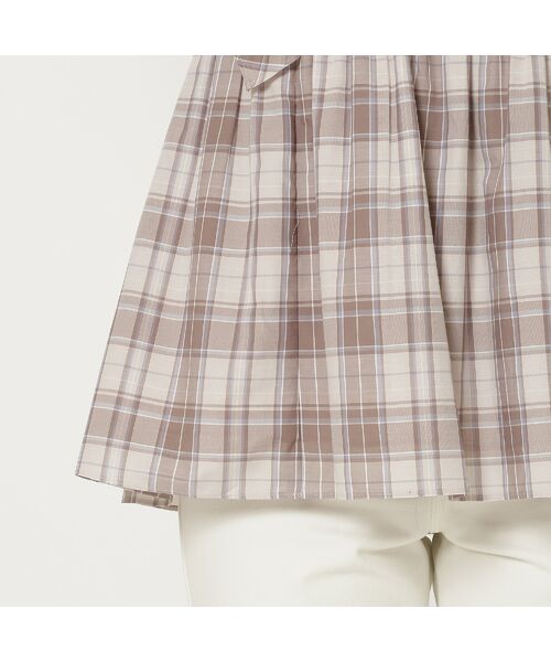 Rose Tiara / ローズティアラ シャツ・ブラウス | 【手洗い可】チェックシャーリングブラウス | 詳細15