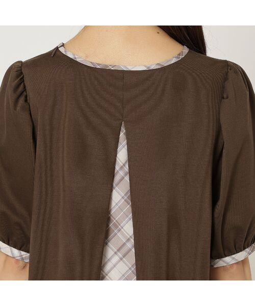 Rose Tiara / ローズティアラ カットソー | 【手洗い可】チェック切替カットソー | 詳細14