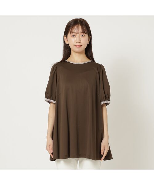 Rose Tiara / ローズティアラ カットソー | 【手洗い可】チェック切替カットソー | 詳細8