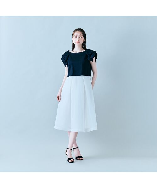 Rose Tiara / ローズティアラ ミニ丈・ひざ丈ワンピース | リボンスリーブワンピース | 詳細2