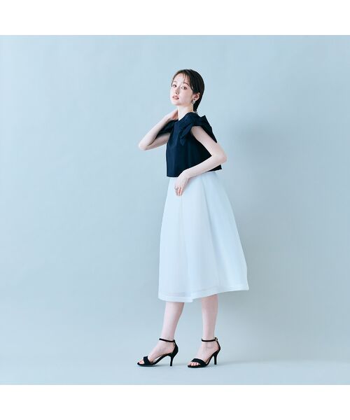 Rose Tiara / ローズティアラ ミニ丈・ひざ丈ワンピース | リボンスリーブワンピース | 詳細3