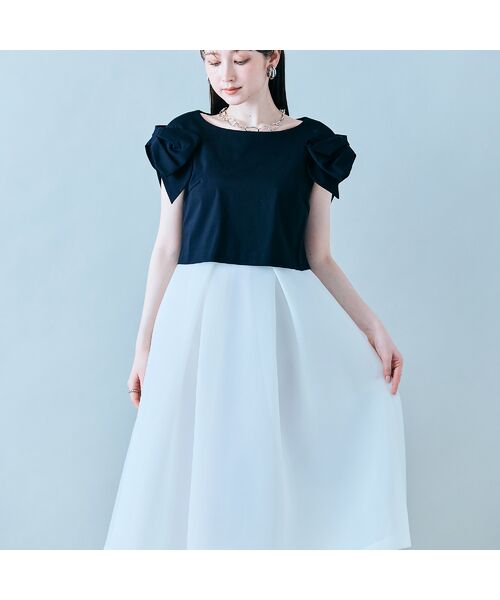 Rose Tiara / ローズティアラ ミニ丈・ひざ丈ワンピース | リボンスリーブワンピース | 詳細6