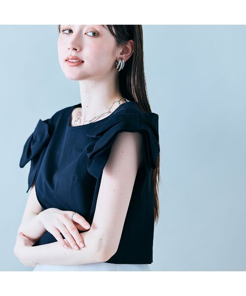 Rose Tiara / ローズティアラ ミニ丈・ひざ丈ワンピース | リボンスリーブワンピース | 詳細8