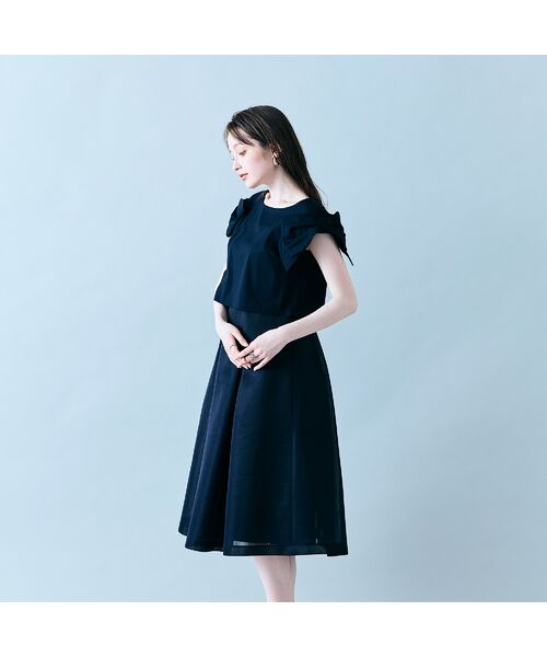 Rose Tiara / ローズティアラ ミニ丈・ひざ丈ワンピース | リボンスリーブワンピース | 詳細11