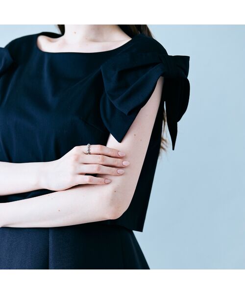 Rose Tiara / ローズティアラ ミニ丈・ひざ丈ワンピース | リボンスリーブワンピース | 詳細14