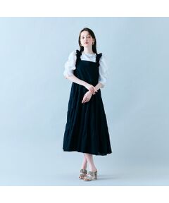 ローズティアラ七分ワンピース紺色 ローズティアラ七分ワンピース紺色 Rose Tiara / ローズティアラ