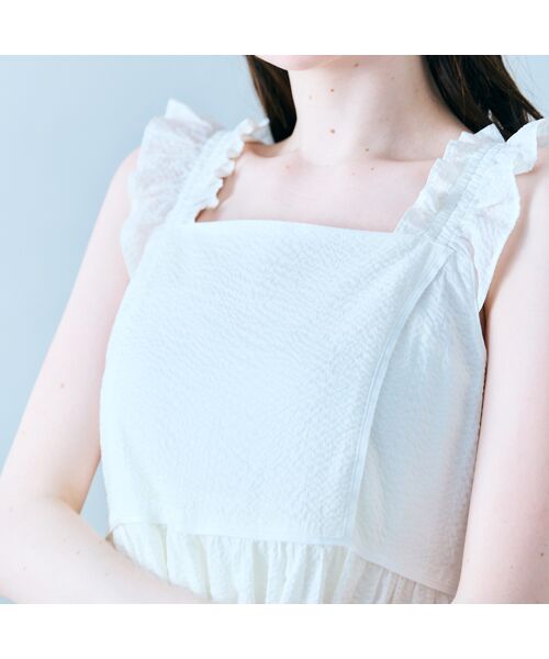 Rose Tiara / ローズティアラ ミニ丈・ひざ丈ワンピース | ランダムプリーツティアードワンピース | 詳細5