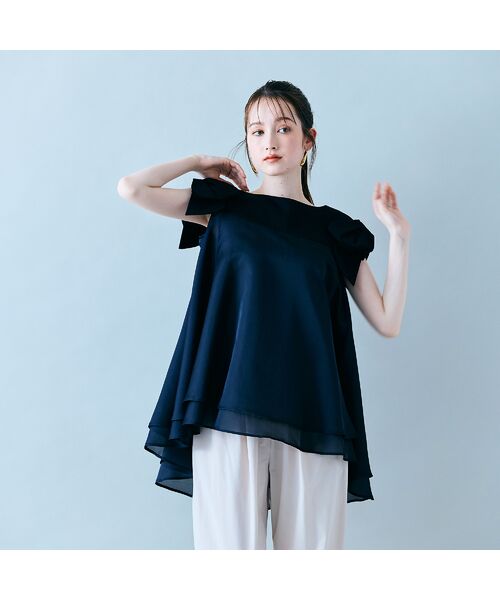 Rose Tiara / ローズティアラ シャツ・ブラウス | リボンスリーブプルオーバー | 詳細10