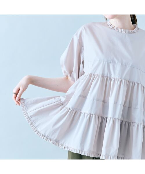 Rose Tiara / ローズティアラ シャツ・ブラウス | ミニギャザーティアードブラウス | 詳細4