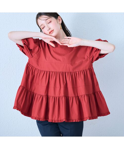 Rose Tiara / ローズティアラ シャツ・ブラウス | ミニギャザーティアードブラウス | 詳細9