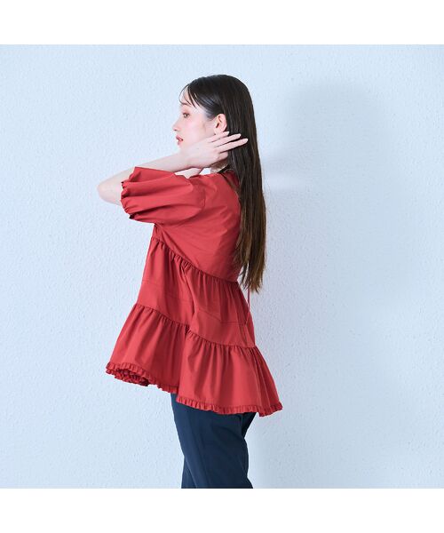 Rose Tiara / ローズティアラ シャツ・ブラウス | ミニギャザーティアードブラウス | 詳細12