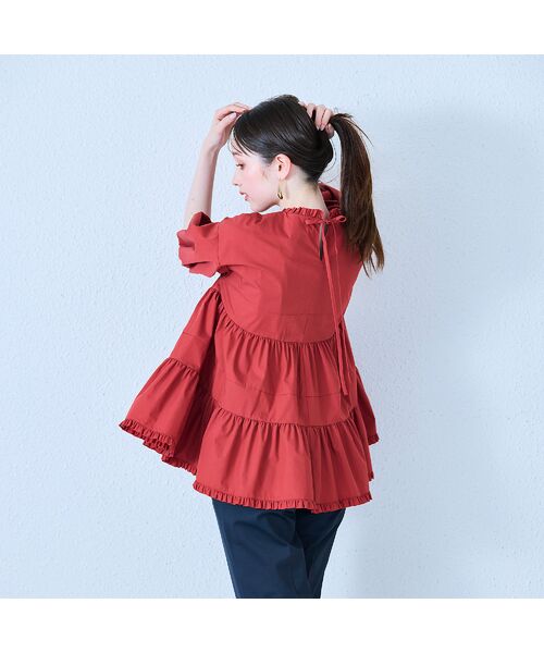 Rose Tiara / ローズティアラ シャツ・ブラウス | ミニギャザーティアードブラウス | 詳細13