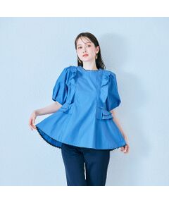 Rose Tiara / ローズティアラ シャツ・ブラウス | バイカラーステッチブラウス