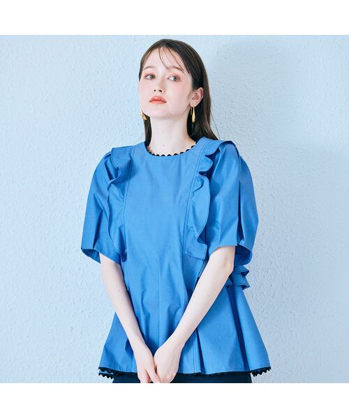 Rose Tiara / ローズティアラ シャツ・ブラウス | バイカラーステッチブラウス | 詳細7