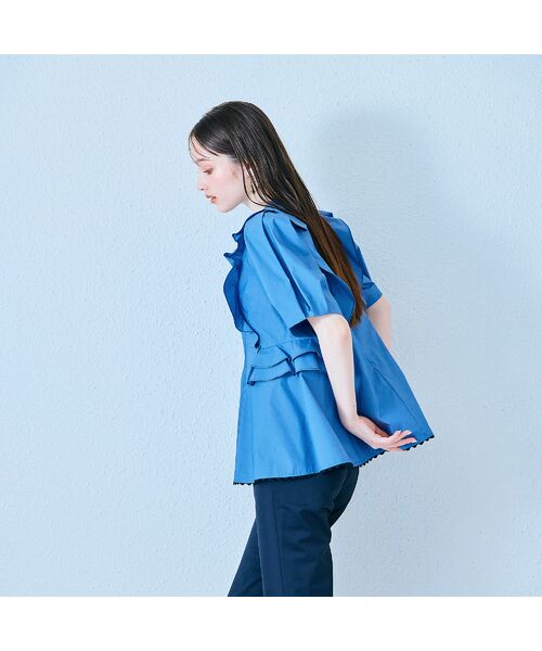 Rose Tiara / ローズティアラ シャツ・ブラウス | バイカラーステッチブラウス | 詳細8