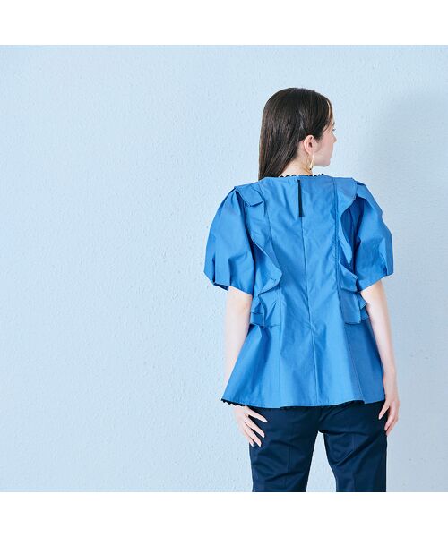 Rose Tiara / ローズティアラ シャツ・ブラウス | バイカラーステッチブラウス | 詳細9