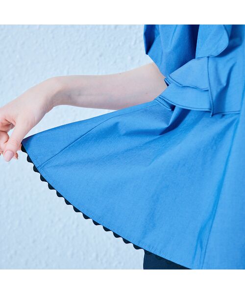 Rose Tiara / ローズティアラ シャツ・ブラウス | バイカラーステッチブラウス | 詳細12