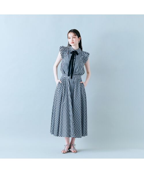 Rose Tiara / ローズティアラ シャツ・ブラウス | ダブルスリーブフレアシャツブラウス/チェック | 詳細4