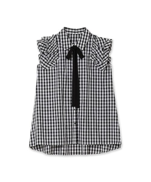 Rose Tiara / ローズティアラ シャツ・ブラウス | ダブルスリーブフレアシャツブラウス/チェック | 詳細7