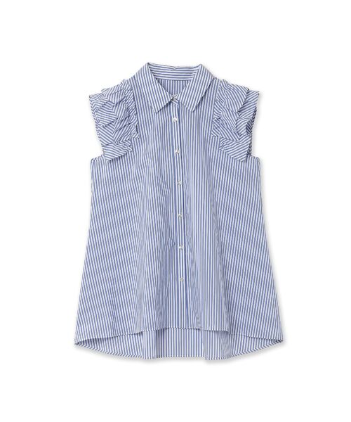 Rose Tiara / ローズティアラ シャツ・ブラウス | ダブルスリーブフレアシャツブラウス/ストライプ | 詳細11