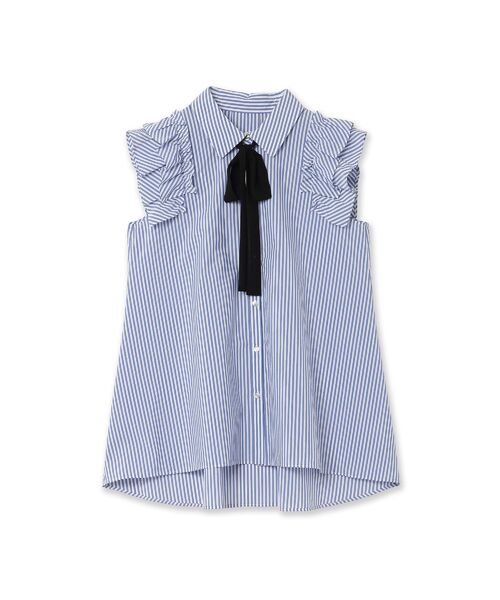 Rose Tiara / ローズティアラ シャツ・ブラウス | ダブルスリーブフレアシャツブラウス/ストライプ | 詳細9