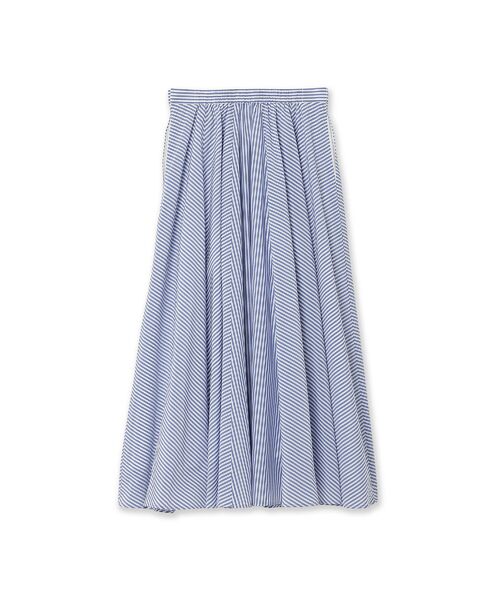 Rose Tiara / ローズティアラ ミニ・ひざ丈スカート | バイヤス使いフレアスカート/ストライプ | 詳細10