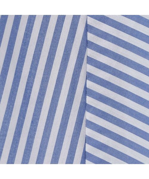 Rose Tiara / ローズティアラ ミニ・ひざ丈スカート | バイヤス使いフレアスカート/ストライプ | 詳細12