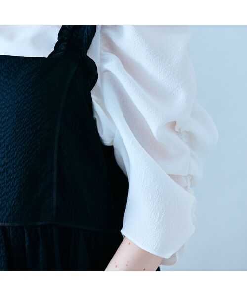 Rose Tiara / ローズティアラ カットソー | 異素材ボリュームスリーブカットソー | 詳細4