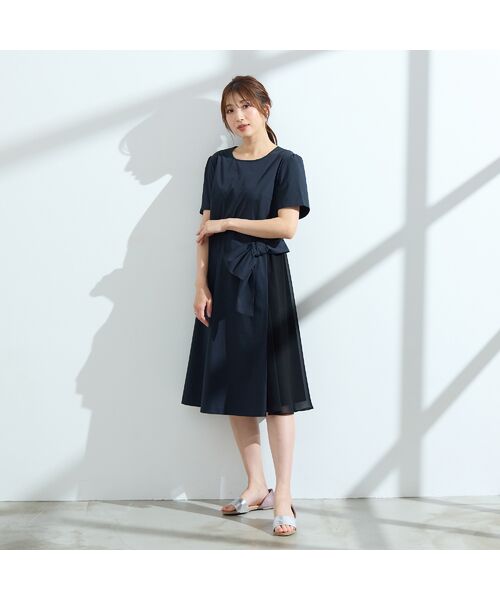 Rose Tiara / ローズティアラ ミニ丈・ひざ丈ワンピース | サイド切替ワンピース | 詳細1