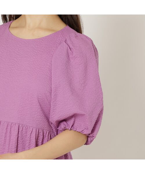 Rose Tiara / ローズティアラ ミニ丈・ひざ丈ワンピース | 【接触冷感/コットン100%/イージケア】ミラクルウェーブワンピース | 詳細13