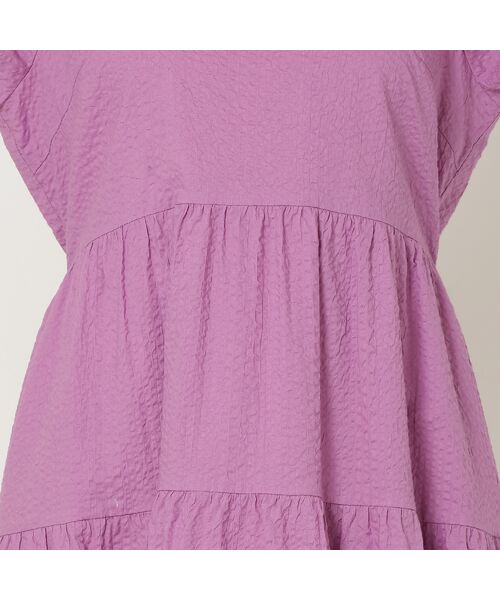 Rose Tiara / ローズティアラ ミニ丈・ひざ丈ワンピース | 【接触冷感/コットン100%/イージケア】ミラクルウェーブワンピース | 詳細14