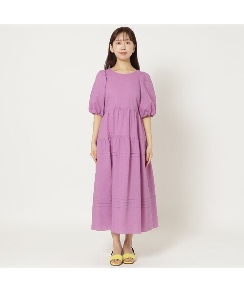 Rose Tiara / ローズティアラ ミニ丈・ひざ丈ワンピース | 【接触冷感/コットン100%/イージケア】ミラクルウェーブワンピース | 詳細8