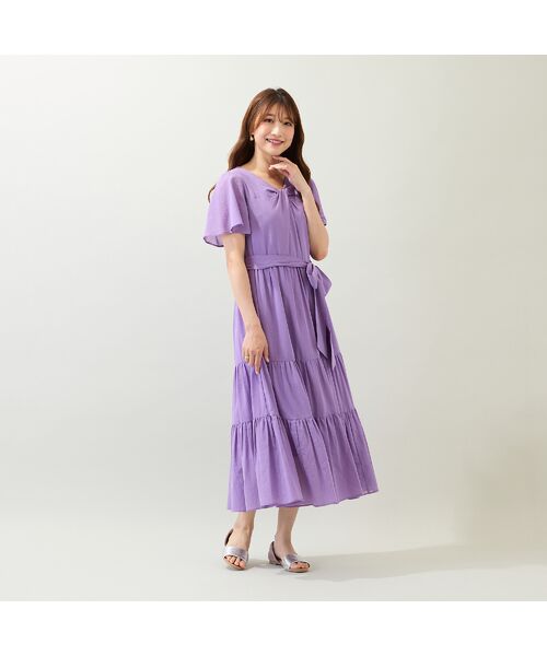 Rose Tiara / ローズティアラ ミニ丈・ひざ丈ワンピース | 【イージーケア/綿100%/手洗いOK】ノットネックワンピース | 詳細9