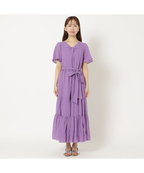 Rose Tiara / ローズティアラ ミニ丈・ひざ丈ワンピース | 【イージーケア/綿100%/手洗いOK】ノットネックワンピース | 詳細10
