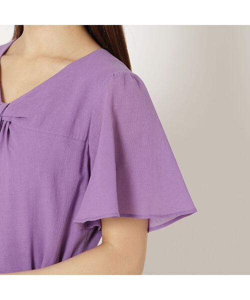 Rose Tiara / ローズティアラ ミニ丈・ひざ丈ワンピース | 【イージーケア/綿100%/手洗いOK】ノットネックワンピース | 詳細15