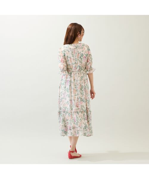 Rose Tiara / ローズティアラ ミニ丈・ひざ丈ワンピース | フラワープリントワンピース | 詳細3