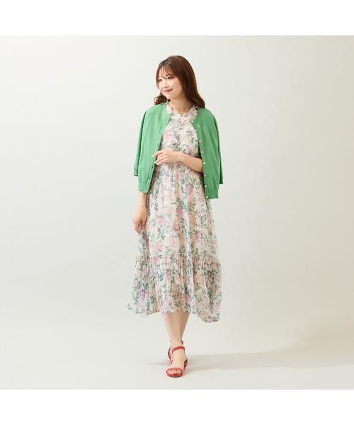 Rose Tiara / ローズティアラ ミニ丈・ひざ丈ワンピース | フラワープリントワンピース | 詳細4