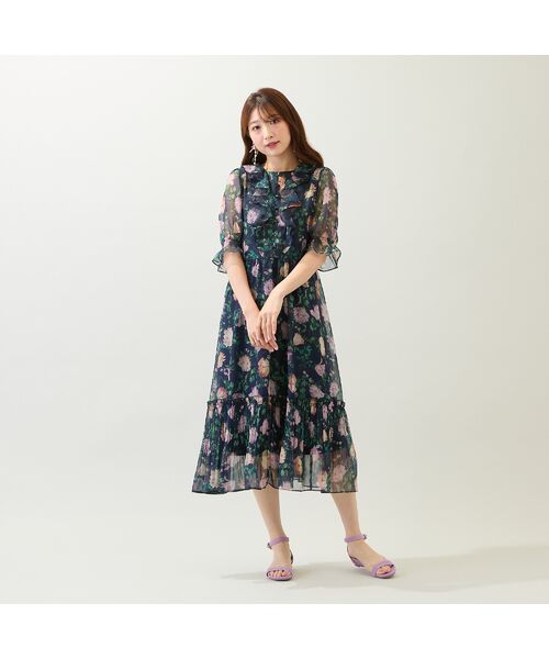 Rose Tiara / ローズティアラ ミニ丈・ひざ丈ワンピース | フラワープリントワンピース | 詳細5
